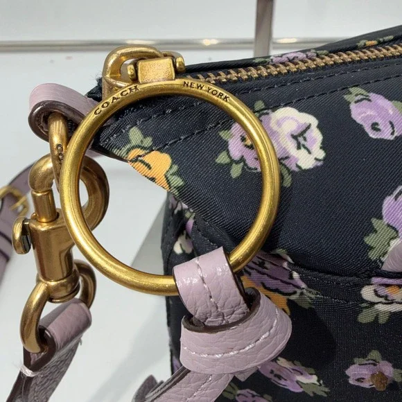 Coach Cargo Crossbody with vintage rosebud print with leather - Picture 3 of 12